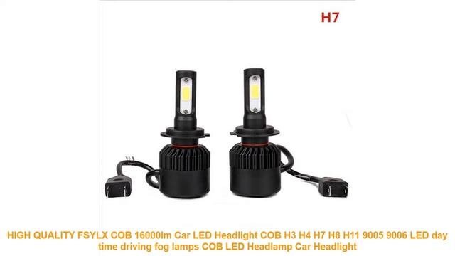 HIGH QUALITY FSYLX COB 16000lm Car LED Headlight COB H3 H4 H7 H8 H11 9 смотреть онлайн