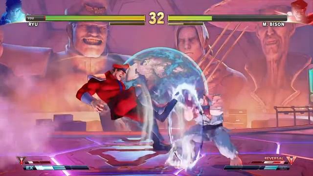STREET FIGHTER V Ryu vs M.Bison (General Story Theme Request) смотреть онлайн