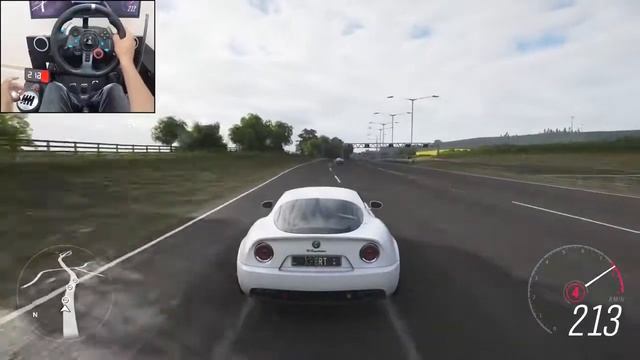 2020 Alfa Romeo 8C Competizione Forza Horizon 4 Logitech g29 gameplay 1 смотреть онлайн