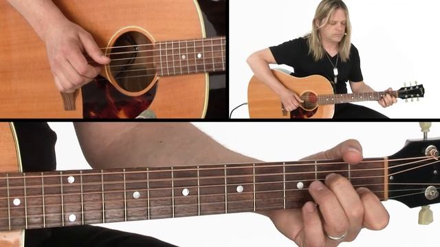 Acoustic Rock Rhythm Guitar Lesson - Just Talking Performance - Angus Clark