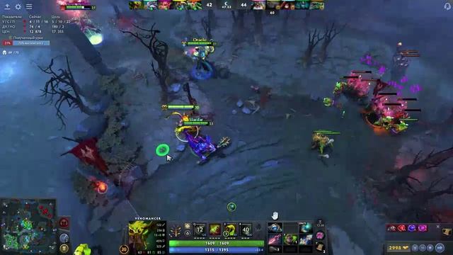 Dota 2: Жёсткий прессинг и грамотные решения!