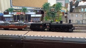 Выставка ЖД модель 2025. Подготовка к отправлению состава с немецкой бронетехникой.