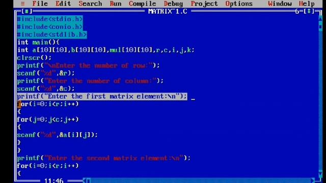 Matrix Multiplication In Programming C |SYNTAXERROR|cprogramming|cprogrammingvideo|cprogram|