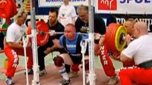 Sven Schäfer (GER) Squats 3.att.: 310 kg - 2005 European Powerlifting Championships