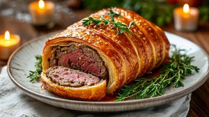 Мясной РУЛЕТ в слоеном тесте – вкуснейшее лакомство на ужин! [Семейные рецепты]