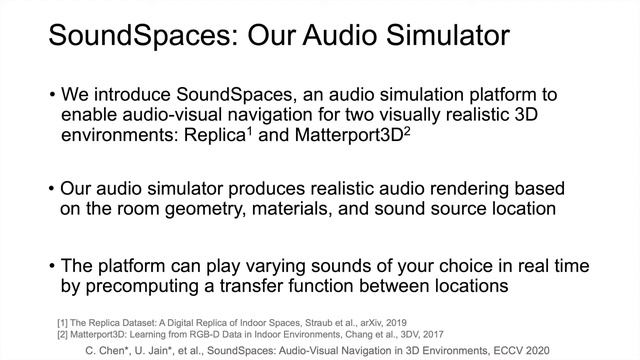 audio visual navigation spotlight talk