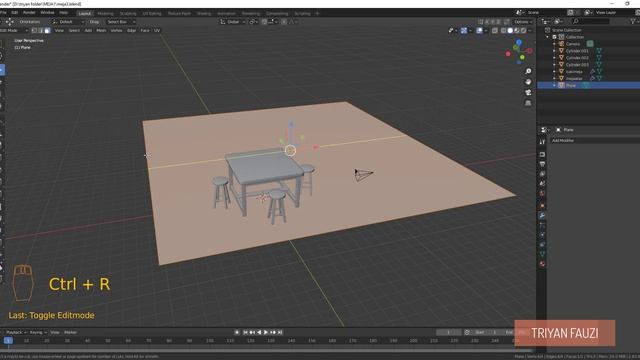 TUTORIAL MEMBUAT MEJA DAN KURSI REALISTIC BLENDER 2.83 CYCLES RENDER BAHASA INDONESIA смотреть онлайн