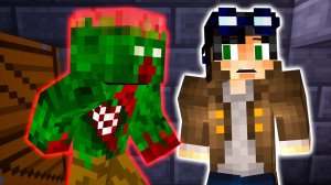 НЕВИДИМЫЙ ДЛЯ ЗОМБИ-ОХОТНИКА？ СЕКРЕТНАЯ ВАКЦИНА. ДЕНЬ 14 ЗОМБИ АПОКАЛИПСИС В МАЙНКРАФТ