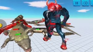 ИНФЕРНАЛЫ ПРОТИВ РЕПТИЛИЙ 🔥😱 Animal Revolt Battle Simulator