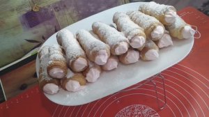 ТРУБОЧКИ_ИЗ СЛОЕНОГО ТЕСТА_С КРЕМОМ ШАНТИ_ БЫСТРО И ВКУСНО!