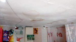 23-03-2025 потолок сырой насквозь🙀, картоха не загнила👍🙂