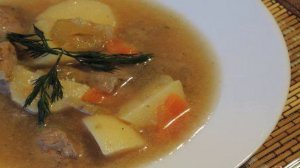 Суп с куриной печенью