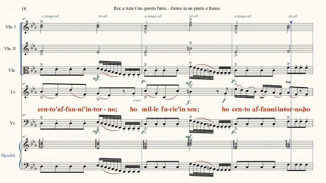 Rec & Aria Con questo ferro...  Gemo in un punto e fremo - Licida - L'Olimpiadi RV725 OV A Vivaldi