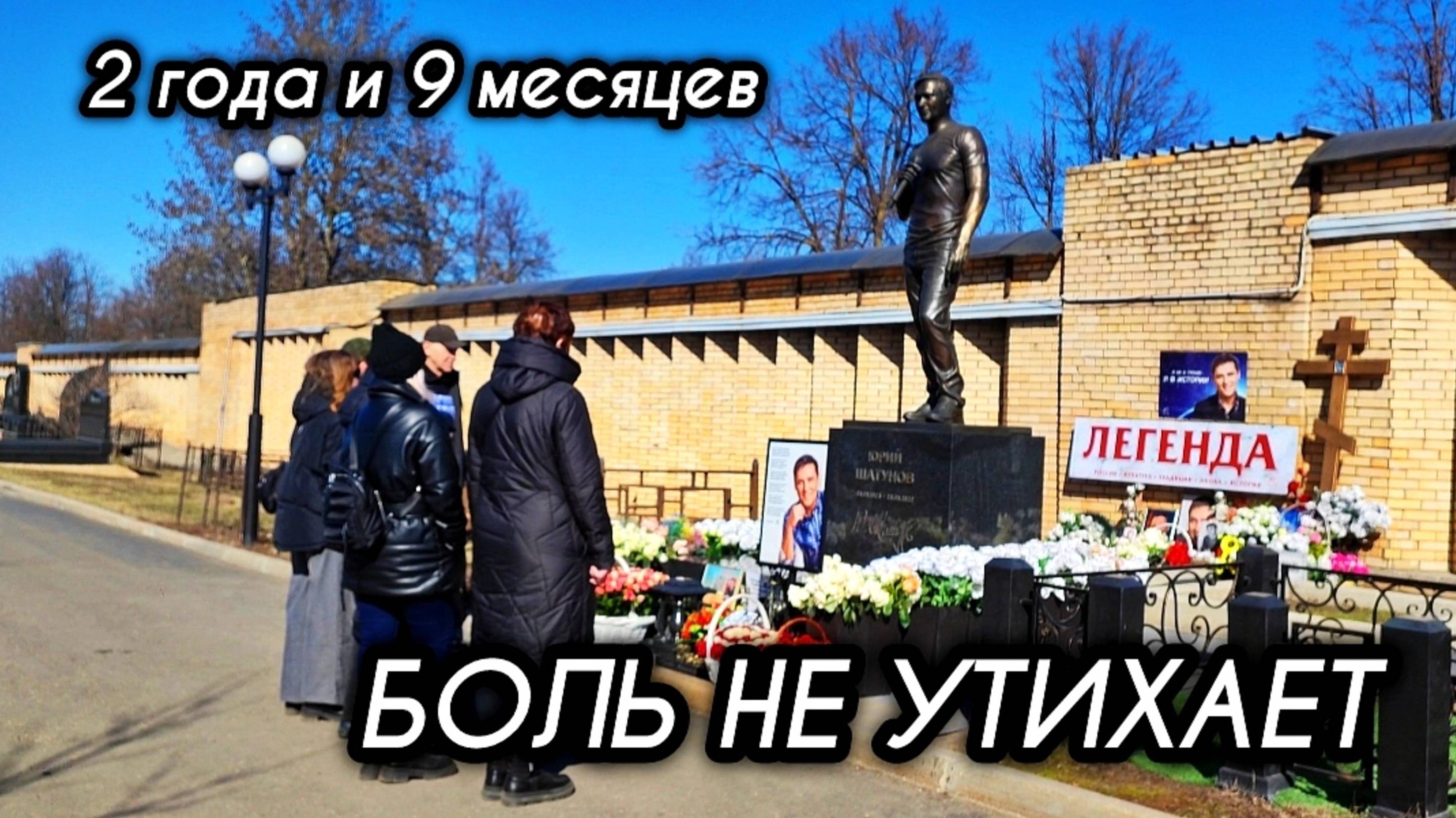 могила Юрия Шатунова в преддверии даты памяти и скорби 2 года и 9 месяцев / Троекуровское кладбище