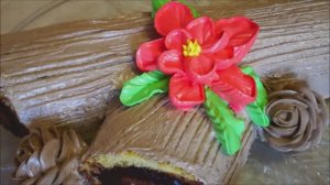 Рождественский рулет на НОВОГОДНИЙ сладкий стол СВЕРНЁМ и УКРАСИМ без ПРОБЛЕМ