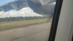Взлет из аэропорта "Черемшанка", ATR-42-500