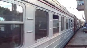 "Гость из Новомосковска!" Электропоезд ЭМ2-008 ст. Царицыно