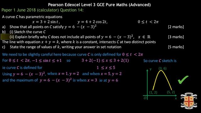 Dealing with Parametric Equations смотреть онлайн