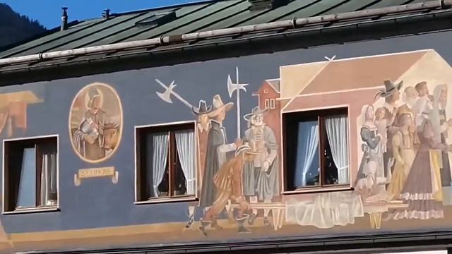Городок Обераммергау, Бавария.