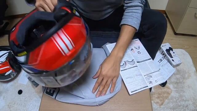 SHOEI Z-7 開封動画Bcom取付