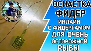 Оснастка на фидер. Донная оснастка с фидергамом. Инлайн для рыбалки.