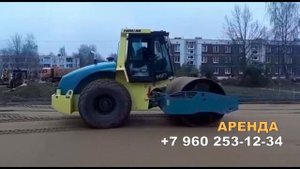 Грунтовый вибрационный каток AMMANN ASC 120. Вес 12 тонн. Аренда катка в СПб и Ленинградской област