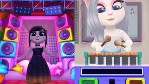 My Talking Angela 2 / Angela Vs Wednesday Addams Vs Elsa ❄️/ New Update Gameplay 💖✨