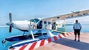 Saudi Arabia's Seaplane Flight to Red Sea's Island Resort from Airport (4K Travel Vlog)