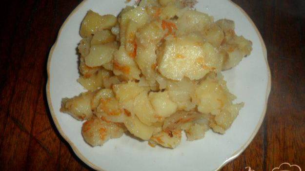 Тушеный картофель с салом