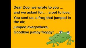 Early Years Song: Dear Zoo...