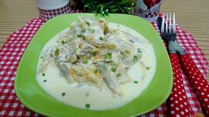 Стручковая фасоль со сливками