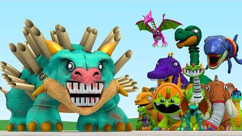 Новый Ankylorganus Poppy Playtime 5 Fanmade Vs All Dino Toy Pianosaurus Family In Garry's Mod