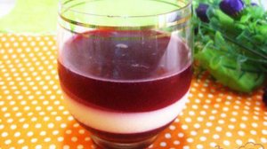 Трехслойное вишневое желе