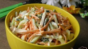 Салат с копченой курицей