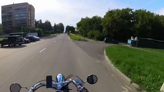 В Пущино на мотоцикле