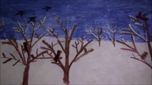 Мультфильм "Птицы" зимой Селихов Владислав, 7 лет