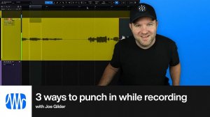 Studio One Pro 7: 3 Ways to Punch in While Recording