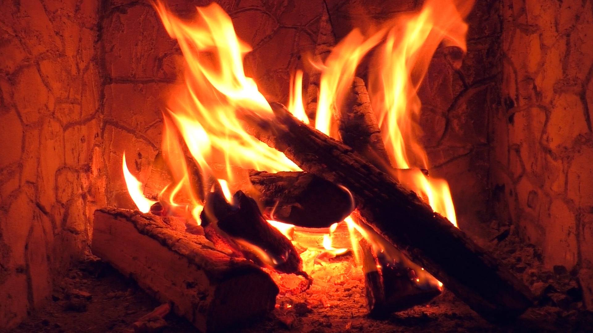 Ночной Камин для Уютного Настроения - 1 час смотреть онлайн