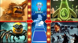 ЯДОВИТЫЕ миньоны🆚 Губка Боб-монстр🆚 Монстр-паук-миньон🆚 ЗАРАЖЕННОЕ НЕБО