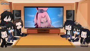 Uchiha Clan React to Sakura Haruno/Uchiha (slight sasusaku)