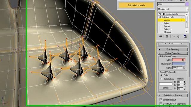 3dsmax 2009 mod6 026  Vertex Properties смотреть онлайн