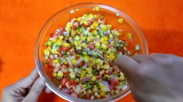 Sweet Corn Salsa Recipe: A Delicious and simple appetizer you'll Love.|| A Perfect tea-time snack.