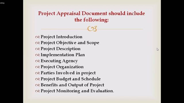 Chapter - 2 Project Appraisal and Formulation by IA Sir