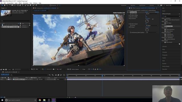Làm hình nền gợn sóng bằng Wave Warp trong after effects | Hướng dẫn After Effects смотреть онлайн