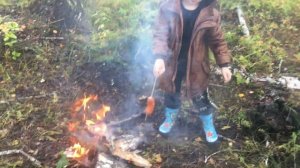 2018 09 08 Лес, дождь, сосиски