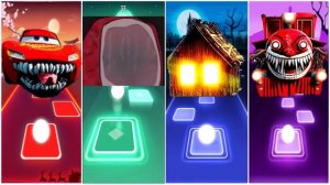 Mcqueen Eater 🌟 Spider House Head 🌟 Bus Eater 🌟 Car Eater ⚡️ Tiles Hop EDM Rush!