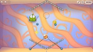 Cut The Rope Windows 8 gameplay (touchscreen)