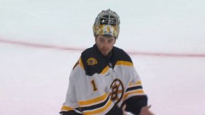 Refs Stop Bruins' Jeremy Swayman And Kings' Darcy Kuemper From Goalie Fight