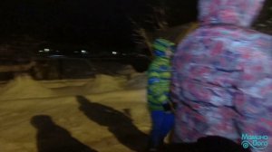 Колядование в зимнем лагере Маминой йоги 2019