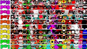 Incredibox Sprunki Объединяет фазы 1-10 - Все в одной настоящей фазе в Sprunki